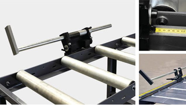 Lintsaemasina rullrajale, TA – manuaalne mõõdulat koos mõõdulindiga