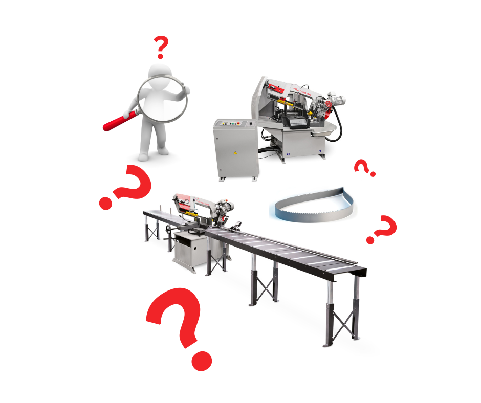 Illustratsioon KKK-leheküljest: mehikese kujund suur luup süles ja punane küsimär teakohal, kaootiliselt erinevad küsimärgid laiali, kaks Bomar lintsaesaemasinat üks lintsaemasin koos rullteega ja üks saelint visuaalselt kujutades korduma kippuvaid küsimusi.