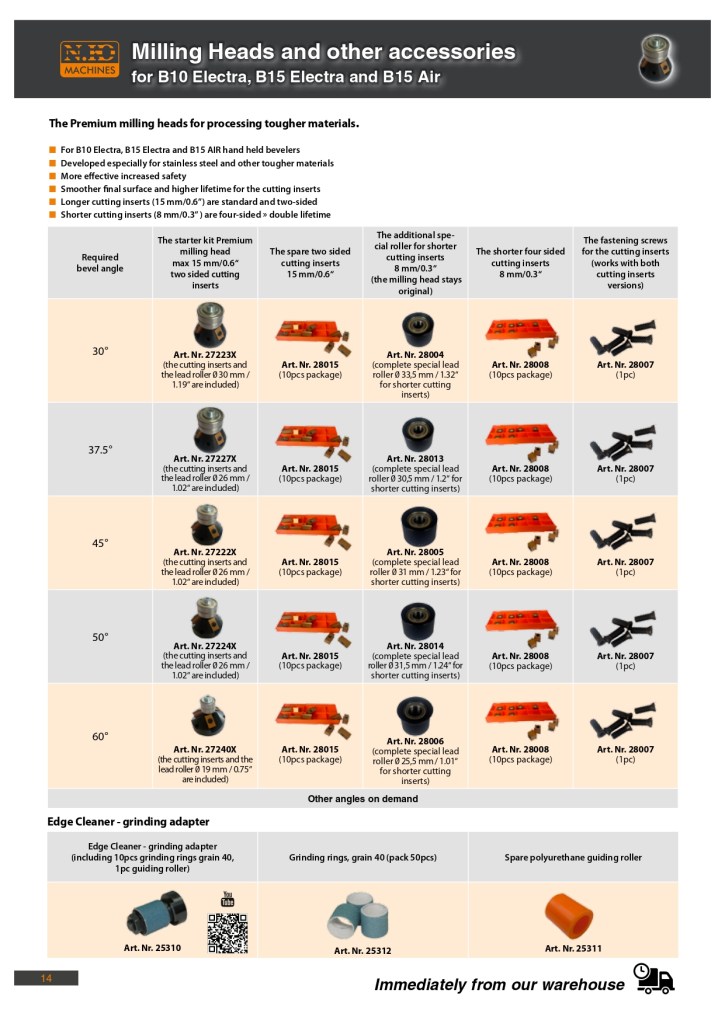 B10 Electra faasilõikuri kataloogileht