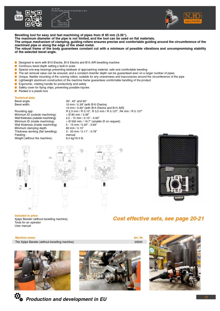 B10 Electra faasilõikuri kataloogileht
