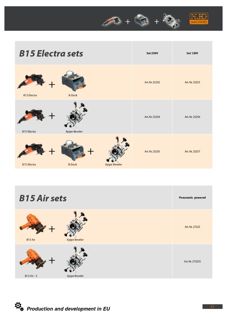 B10 Electra faasilõikuri kataloogileht