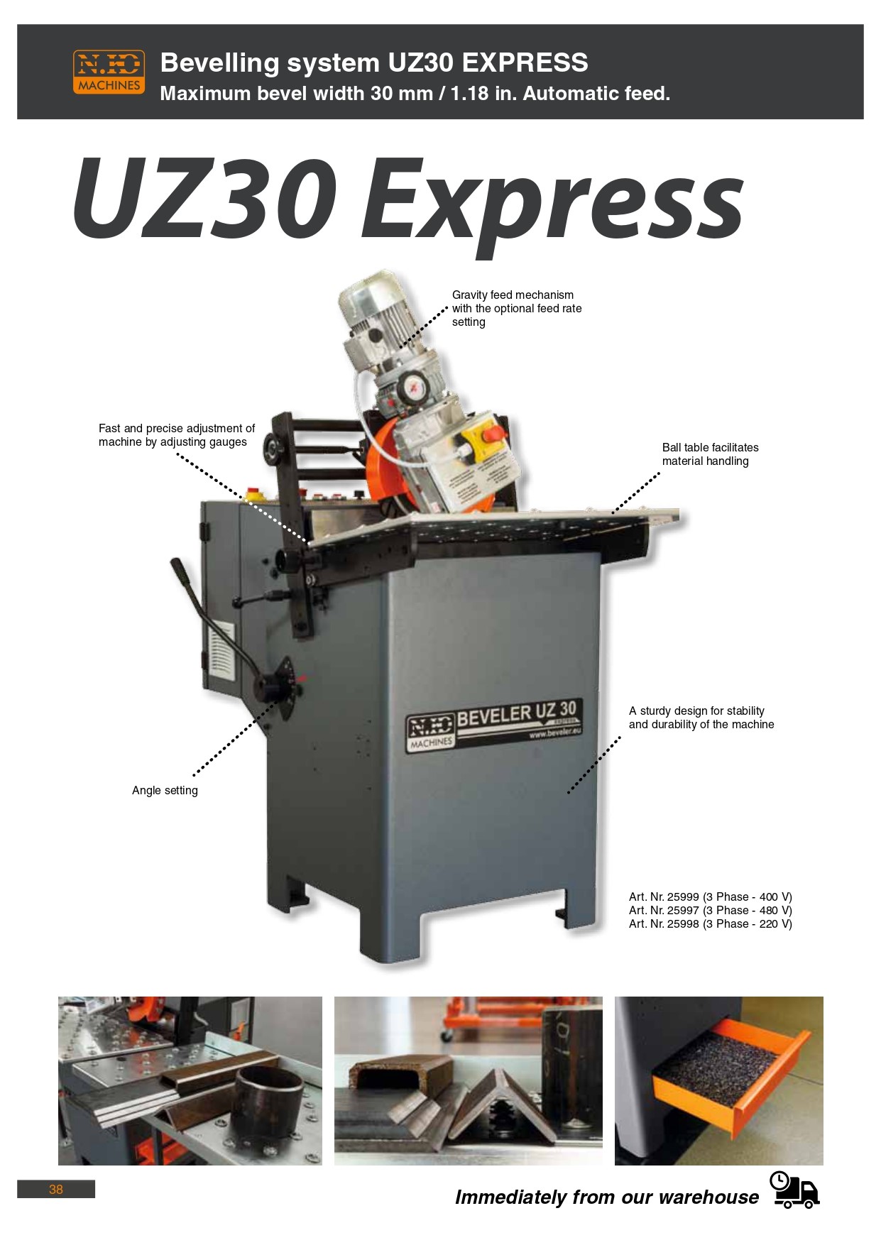 UZ30 Express faasimasina kataloog lk.1