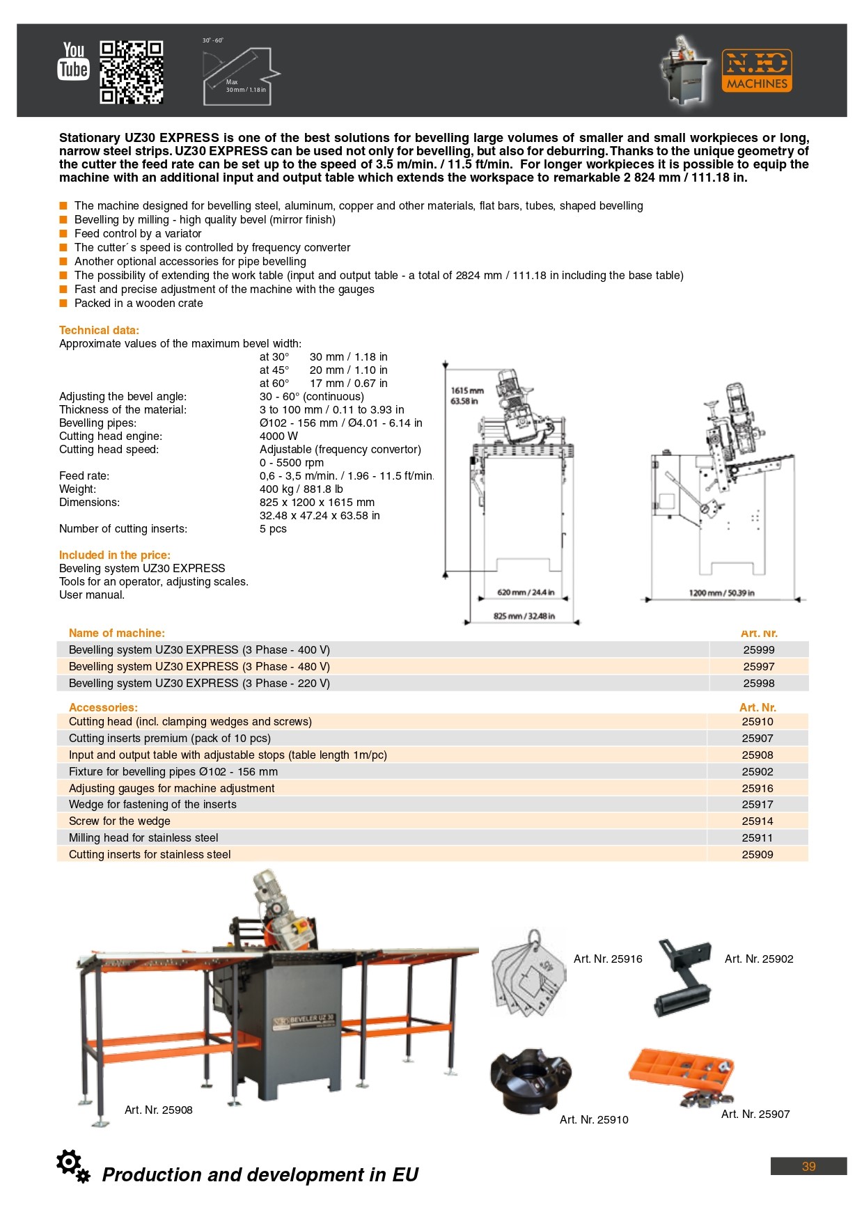UZ30 Express faasimasina kataloog lk.2