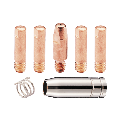 Wallius® ORIGINAL™ kulumaterjalide komplekt BLUEPOWER™ 1500W MIG- keevituspõletile