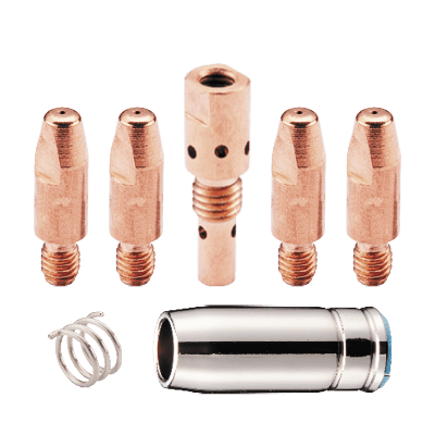 Wallius® ORIGINAL™ kulumaterjalide komplekt BLUEPOWER™ 2500W MIG- keevituspõletile