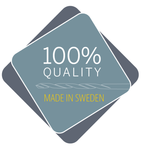 Strand sammaspuurpingid 100% kvaliteeti - toodetud rootsis, logo